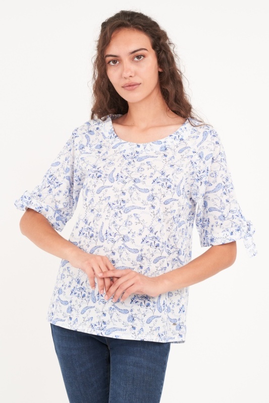 Timeout - Camasa dama maneca scurta cu imprimeu floral - Img 6