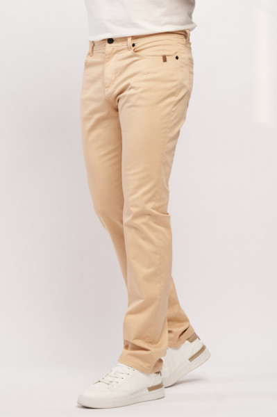 Timeout - Pantaloni lungi barbat casual de culoare uniforma cu buzunare si logo