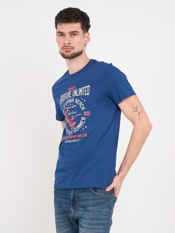 Timeout - Tricou barbat cu maneca scurta si imprimeu grafic - Img 6