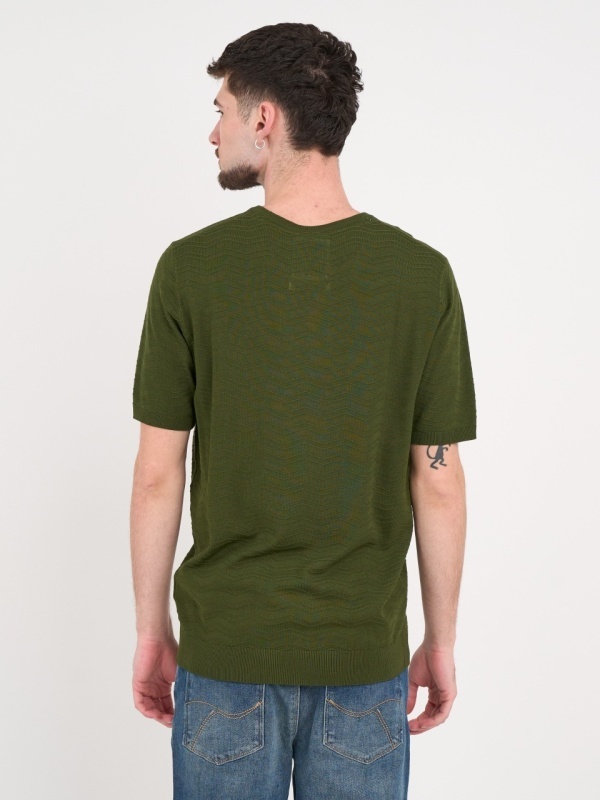 Timeout - Tricou barbat de culoare uniforma si detalii - Img 2
