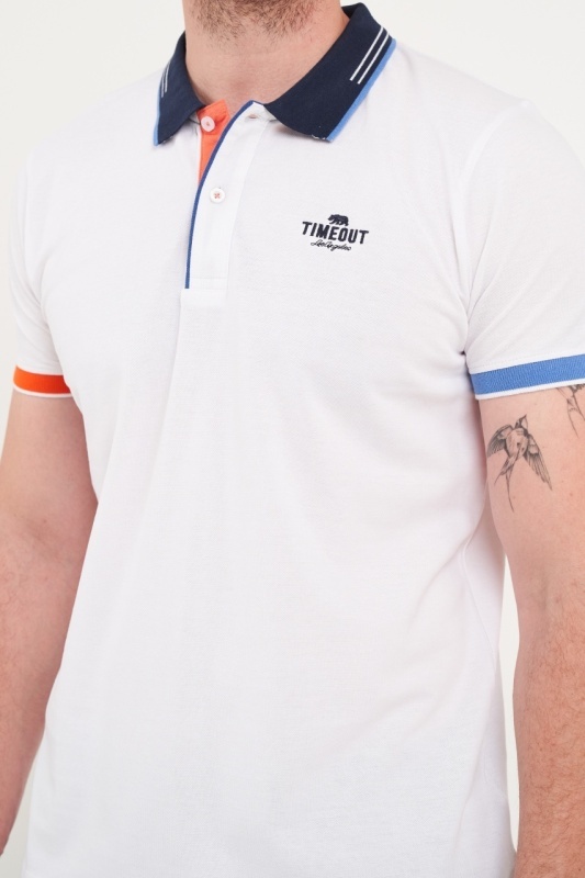 Timeout - Tricou barbat polo cu logo - Img 4