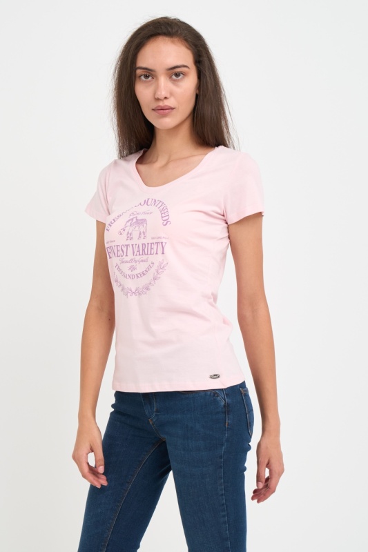 Timeout - Tricou dama cu imprimeu text grafic si logo - Img 6