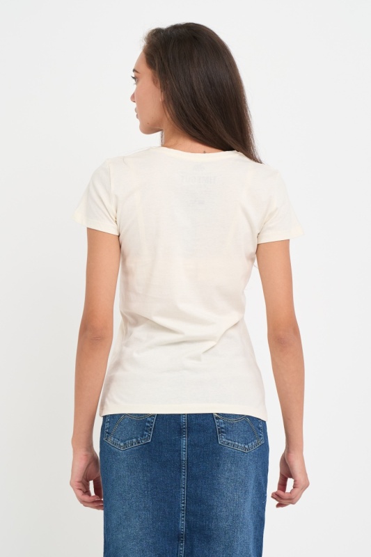 Timeout - Tricou dama cu logo si imprimeu grafic - Img 4