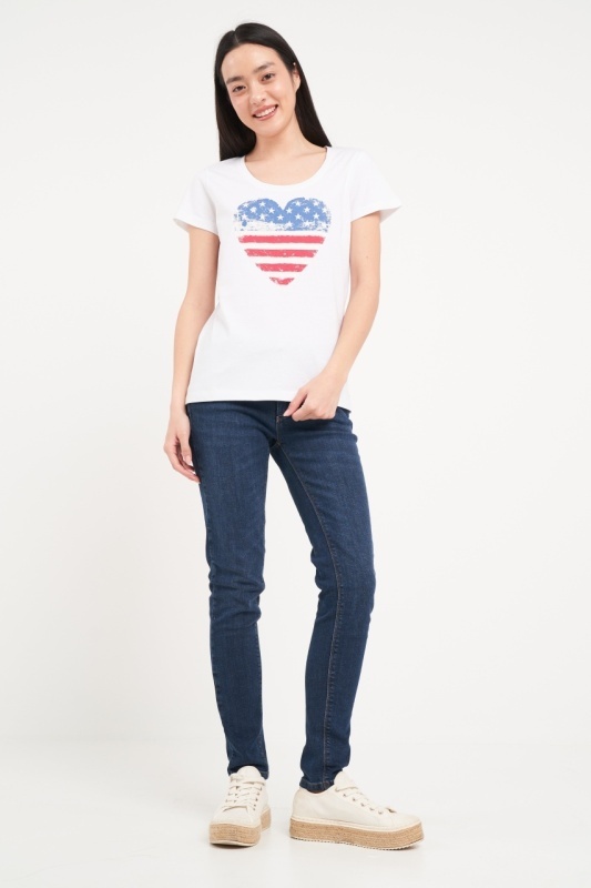 Timeout - Tricou dama cu maneca scurta si imprimeu grafic - Img 6