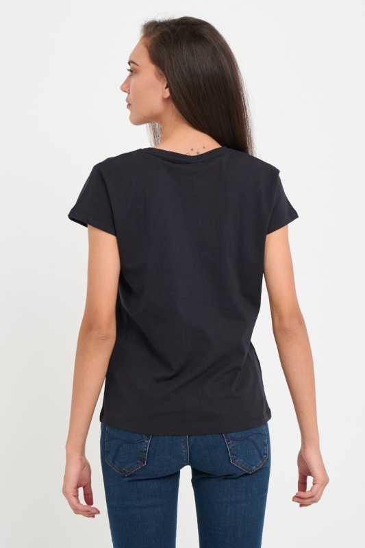 Timeout - Tricou dama maneca scurta cu detalii grafice - Img 4
