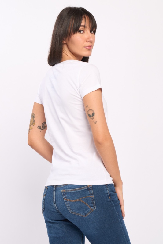 Timeout - Tricou dama maneca scurta cu model imprimat - Img 2