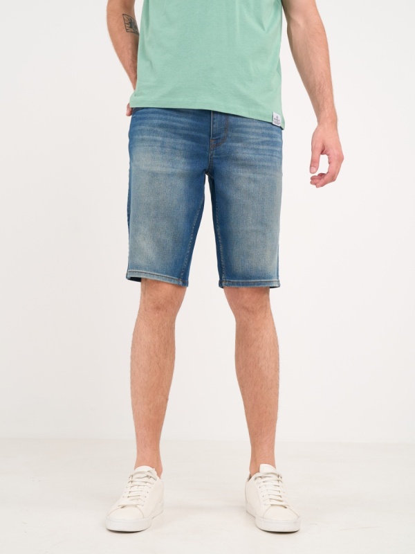 Kenvelo - Bermude barbat din denim cu aspect usor decolorat - Img 8
