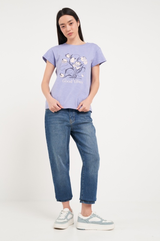 Kenvelo - Blugi dama mom cu aspect decolorat - Img 11