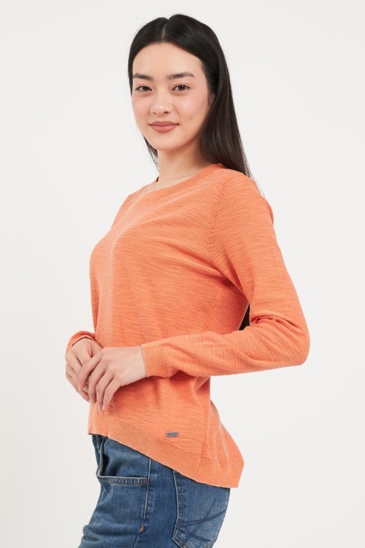 Kenvelo - Pulover dama cu maneca lunga de culoare uniforma - Img 4