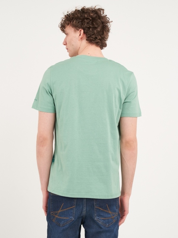 Kenvelo - Tricou barbat cu maneca scurta si imprimeu grafic - Img 4