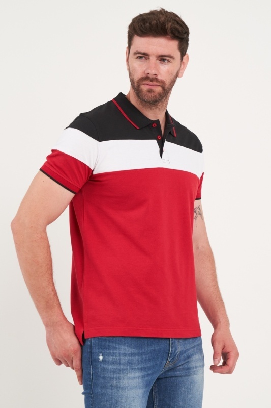 Kenvelo - Tricou barbat polo multicolor - Img 5