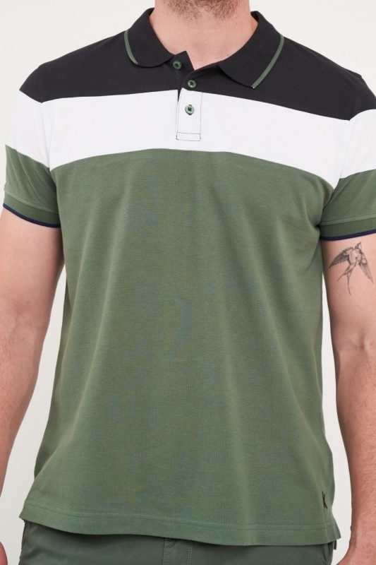Kenvelo - Tricou barbat polo multicolor - Img 4