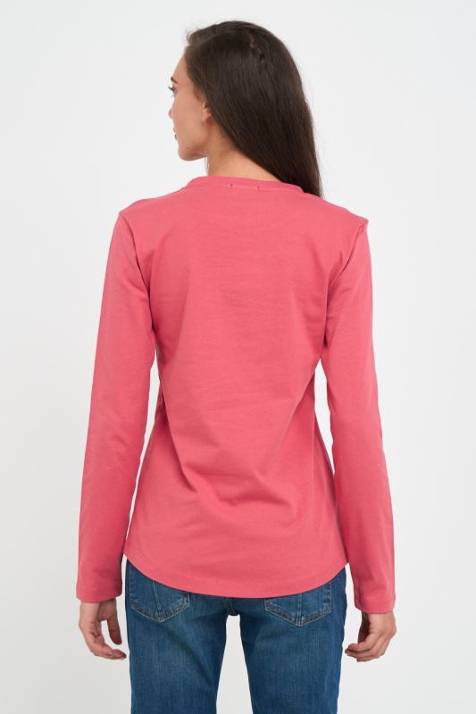 Kenvelo - Tricou dama cu maneca lunga cu imprimeu logo mentionat - Img 3