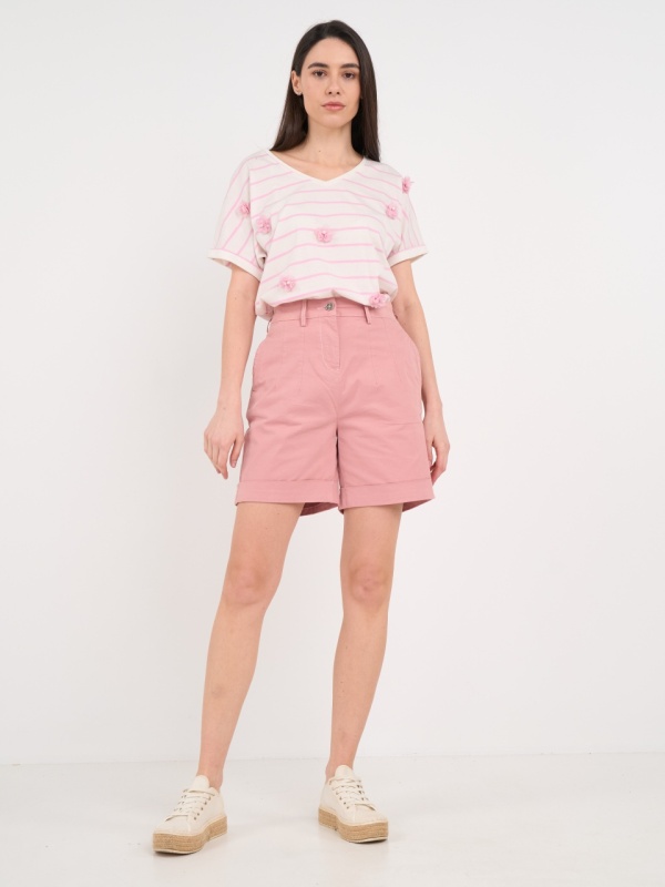 Lee Cooper - Bermude dama de culoare uniforma - Img 5