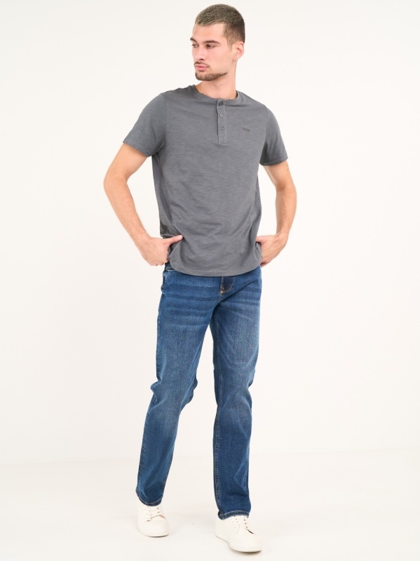 Lee Cooper - Blugi barbat regular cu aspect decolorat - Img 6