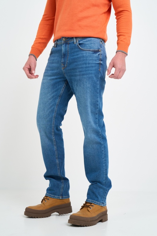 Lee Cooper - Blugi barbat regular cu aspect decolorat - Img 6