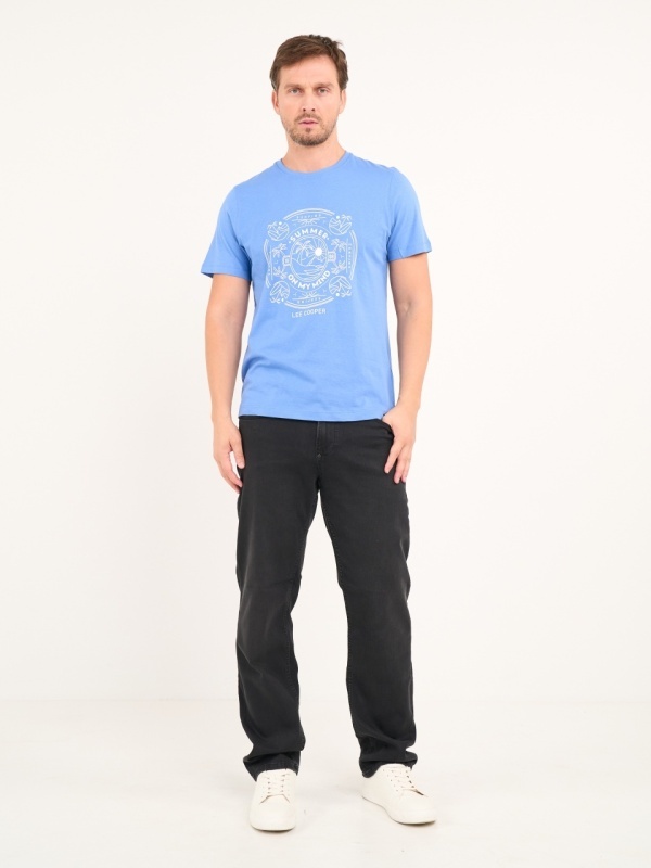 Lee Cooper - Blugi barbat regular de culoare uniforma - Img 8