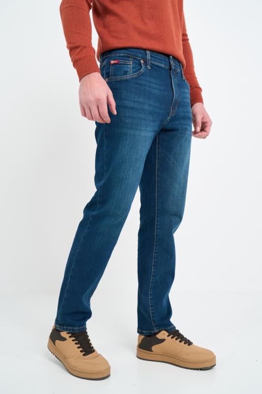 Lee Cooper - Blugi barbat regular fit cu aspect decolorat - Img 5