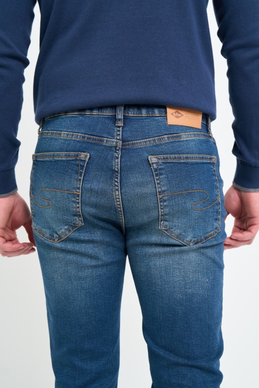 Lee Cooper - Blugi barbat slim cu aspect decolorat - Img 3