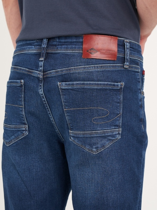 Lee Cooper - Blugi barbat slim cu aspect usor decolorat - Img 4