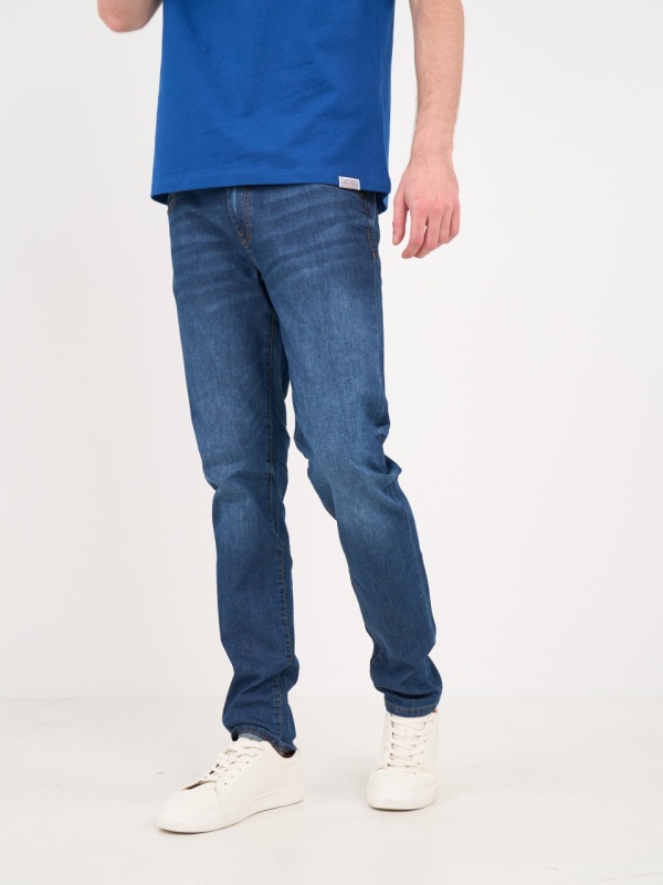 Lee Cooper - Blugi barbat slim cu aspect usor decolorat - Img 6