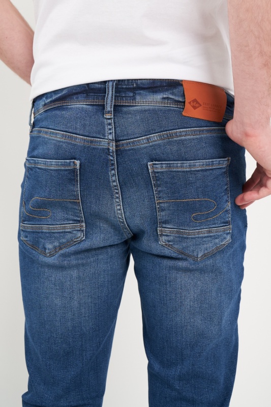 Lee Cooper - Blugi barbat slim cu aspect usor decolorat - Img 8