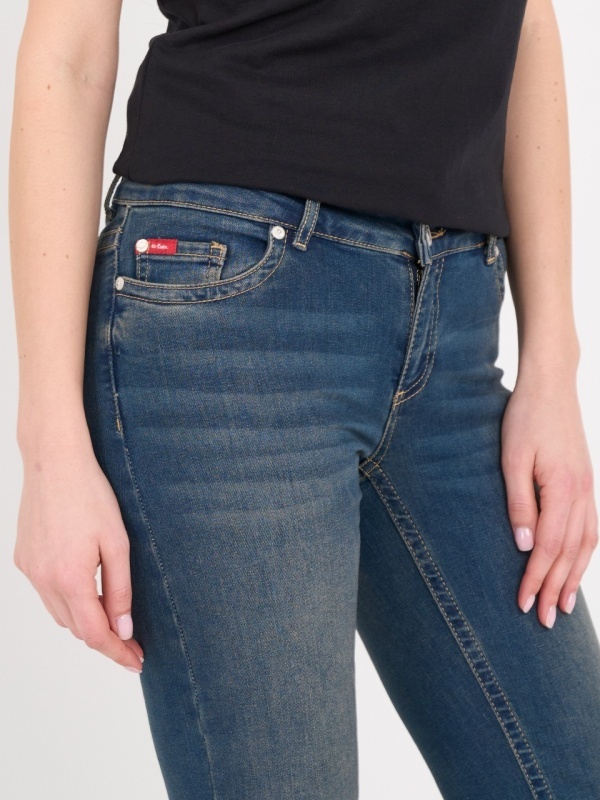 Lee Cooper - Blugi dama bootcut cu aspect decolorat - Img 2