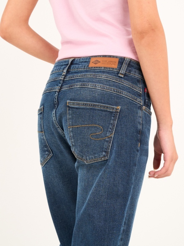 Lee Cooper - Blugi dama boyfriend cu aspect decolorat - Img 3