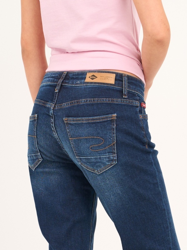 Lee Cooper - Blugi dama boyfriend cu aspect decolorat - Img 3
