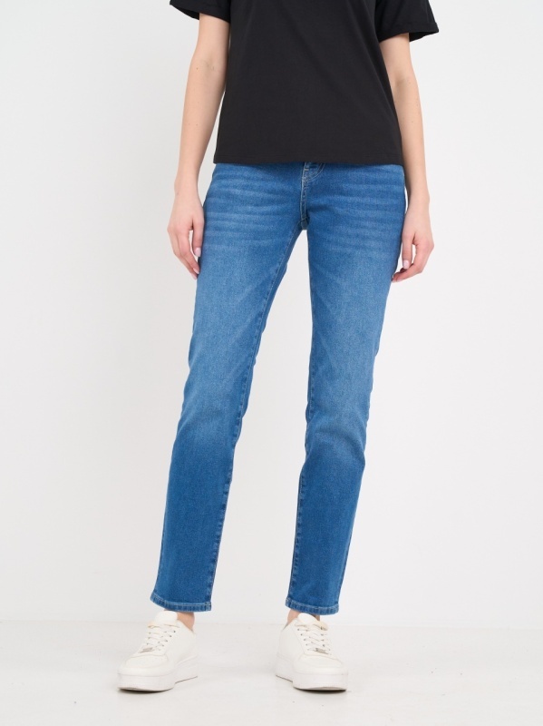 Lee Cooper - Blugi dama boyfriend cu aspect decolorat - Img 8