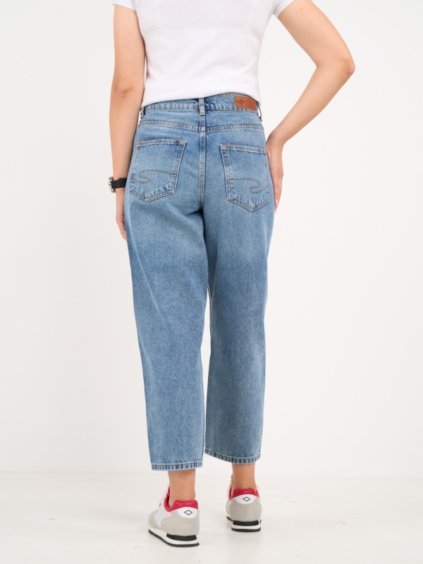 Lee Cooper - Blugi dama mom cu aspect decolorat - Img 4