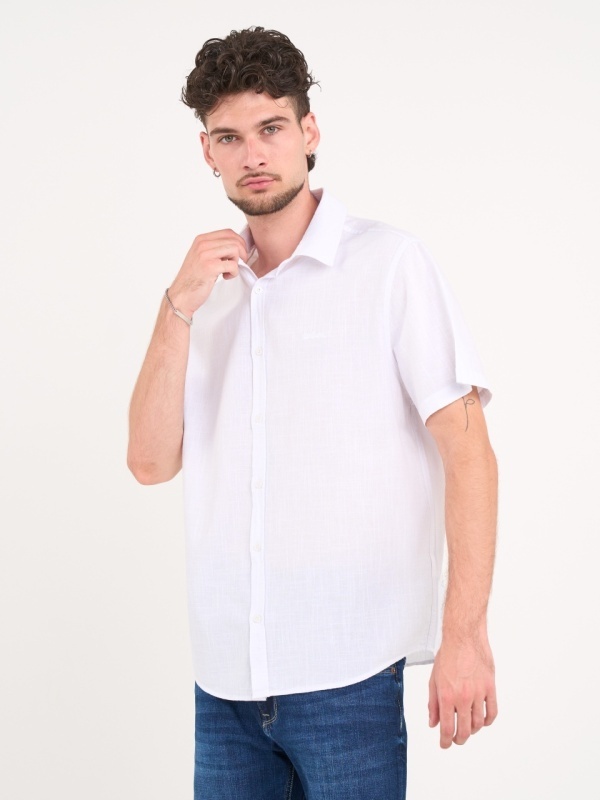 Lee Cooper - Camasa barbat cu maneca scurta regular de culoare uniforma - Img 5