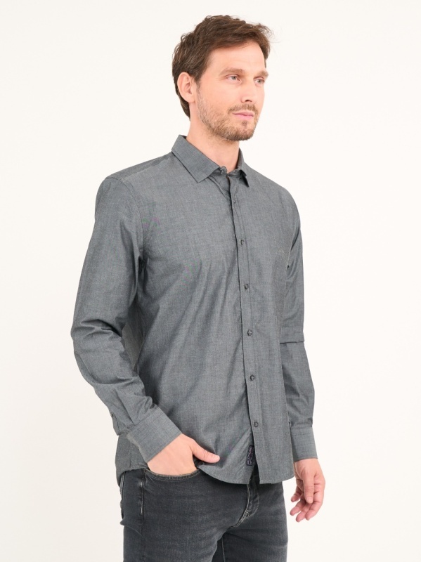 Lee Cooper - Camasa barbat maneca lunga de culoare uniforma - Img 5