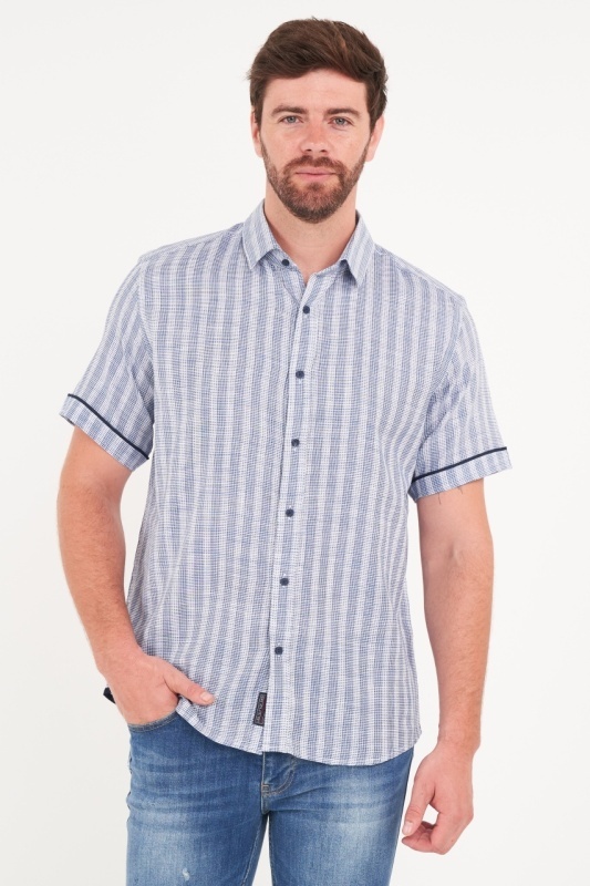 Lee Cooper - Camasa barbat maneca scurta cu model in dungi