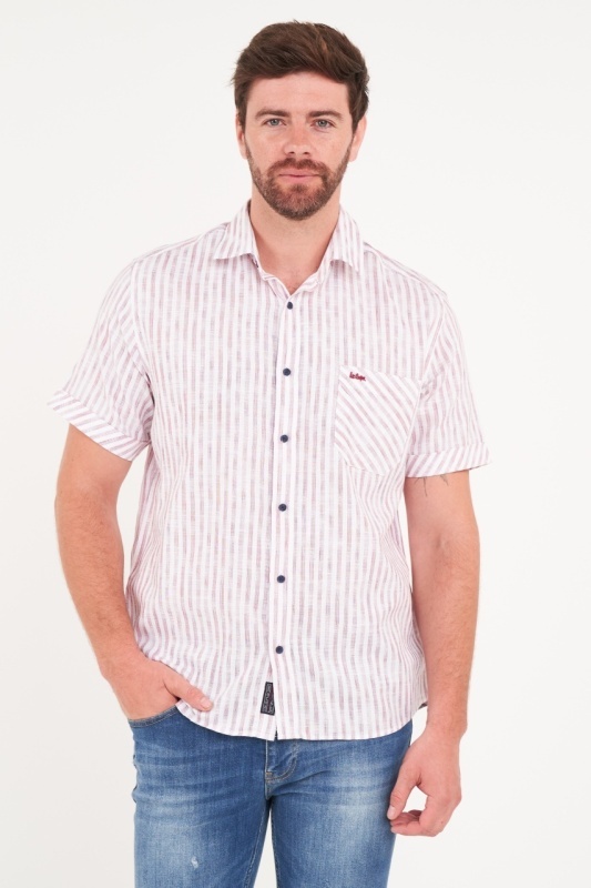 Lee Cooper - Camasa barbat maneca scurta cu model in dungi
