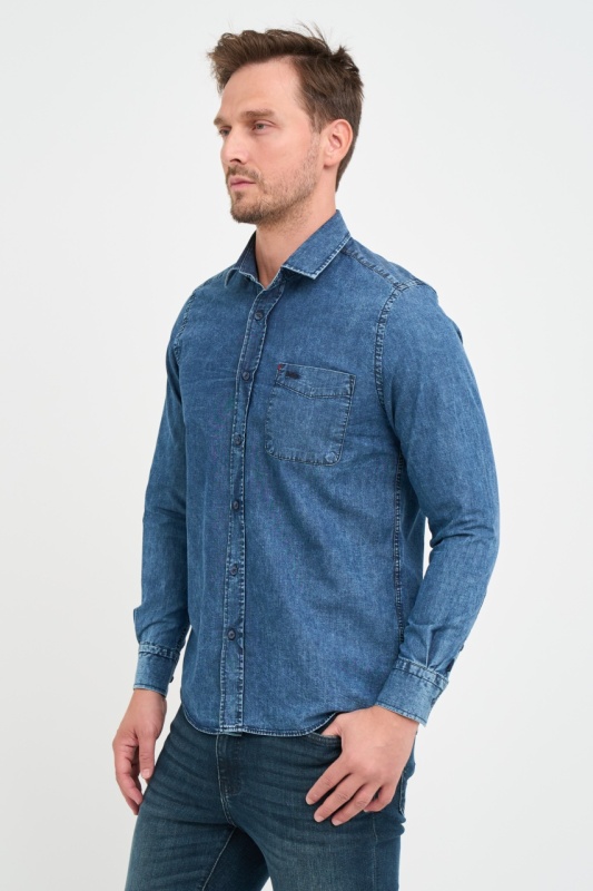 Lee Cooper - Camasa barbat regular cu un buzunar - Img 6
