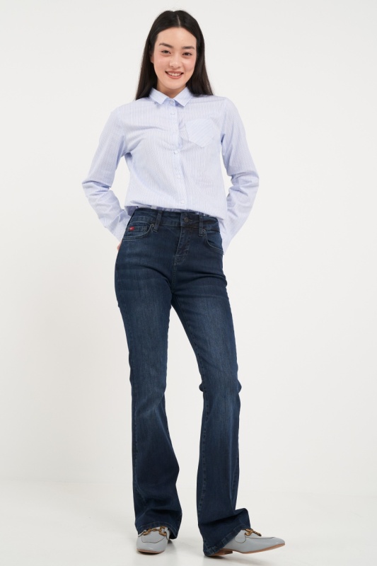 Lee Cooper - Camasa dama tip office cu buzunar aplicat - Img 8