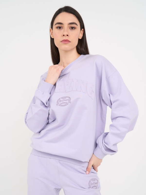Lee Cooper - Hanorac dama cu maneca lunga si logo - Img 2