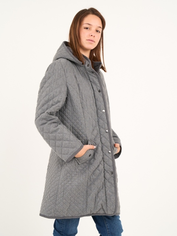 Lee Cooper - Jacheta dama lunga cu gluga si detalii - Img 5