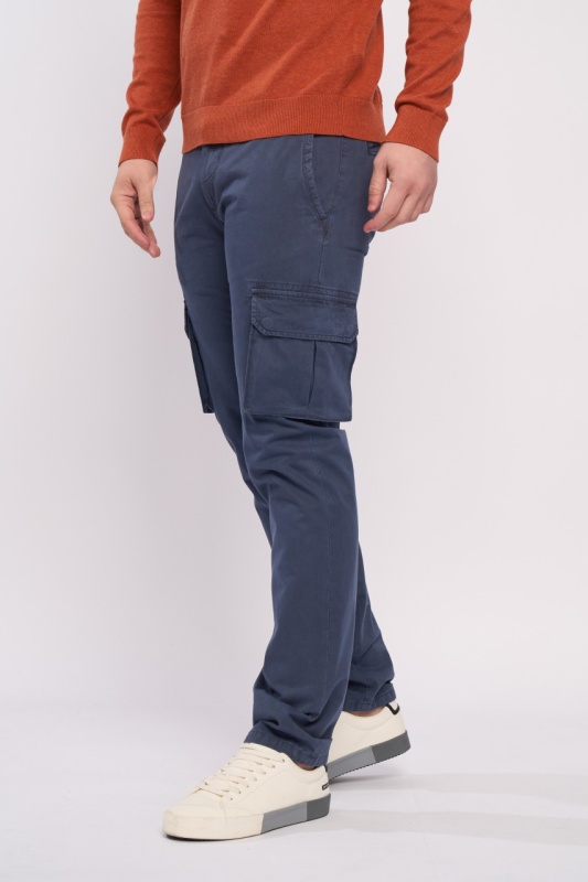Lee Cooper - Pantaloni barbat cargo de culoare uniforma - Img 6