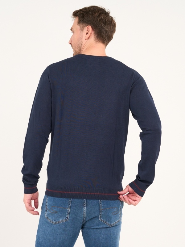 Lee Cooper - Pulover barbat cu maneca lunga de culoare uniforma - Img 2