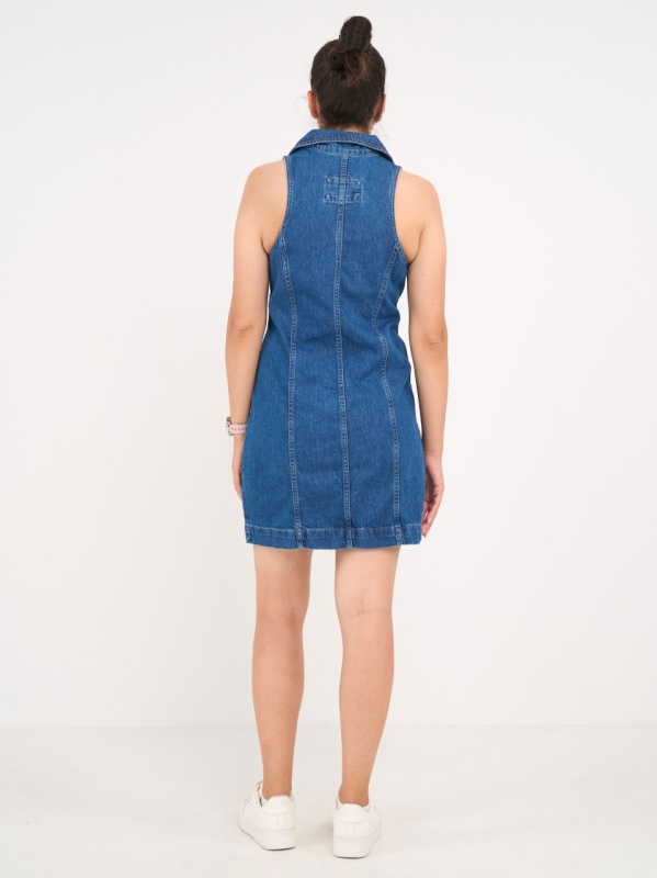 Lee Cooper - Rochie dama denim cu nasturi - Img 4