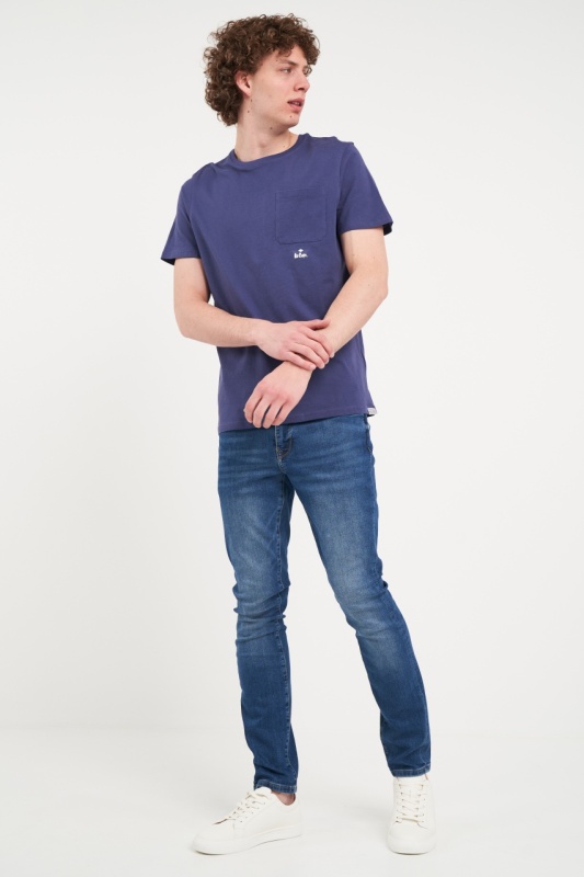 Lee Cooper - Tricou barbat cu buzunar si logo - Img 6
