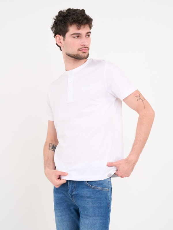 Lee Cooper - Tricou barbat cu detalii si nasturi - Img 4