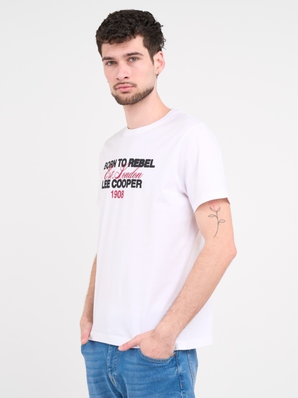 Lee Cooper - Tricou barbat cu maneca scurta si detalii logo - Img 4