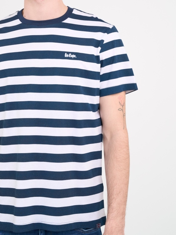 Lee Cooper - Tricou barbat cu maneca scurta si dungi - Img 4