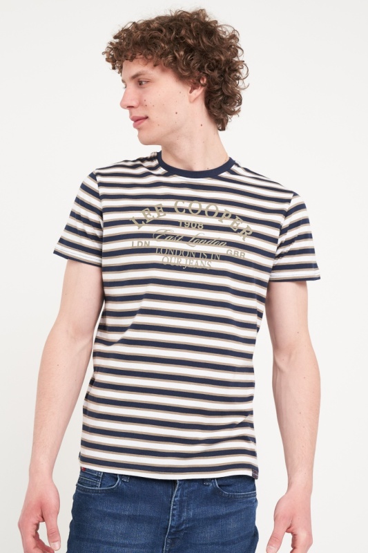 Lee Cooper - Tricou barbat cu model in dungi - Img 5