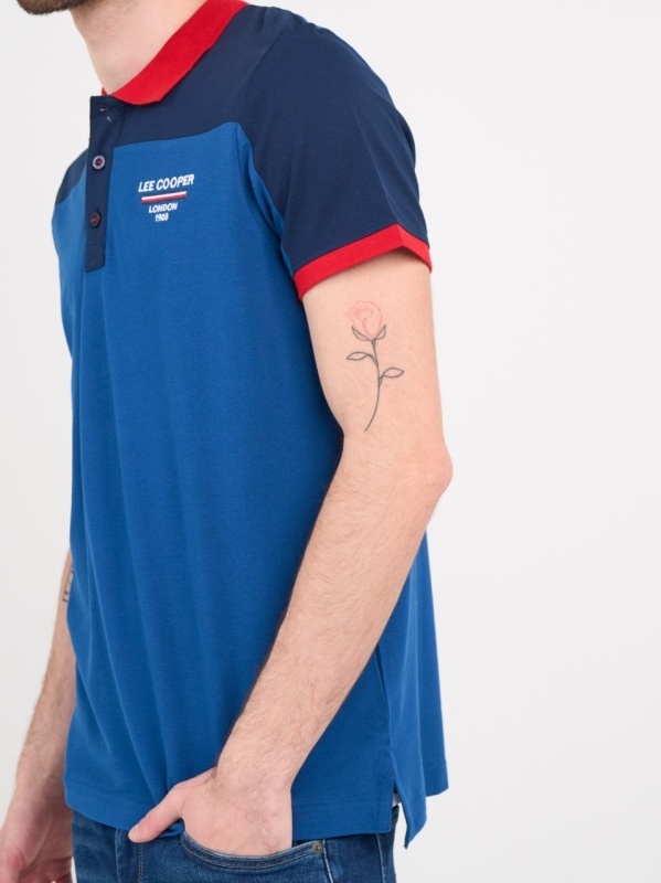 Lee Cooper - Tricou barbat polo cu detalii logo - Img 2