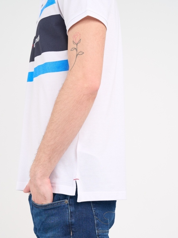 Lee Cooper - Tricou barbat polo cu imprimeu logo - Img 3