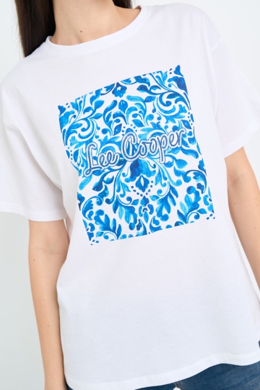 Lee Cooper - Tricou dama cu imprimeu logo - Img 2